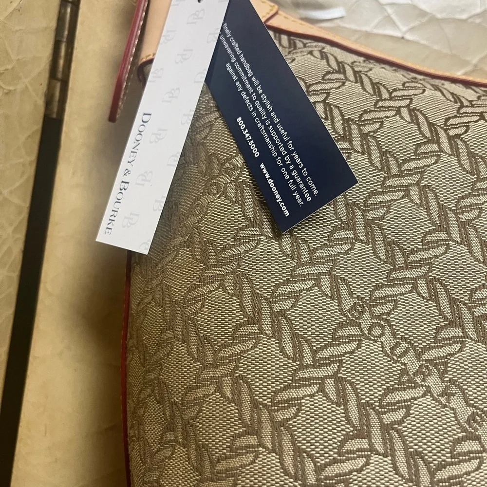 Dooney & Bourke Jacquard Maritime Hobo Sac Nwt - Picture 7 of 12